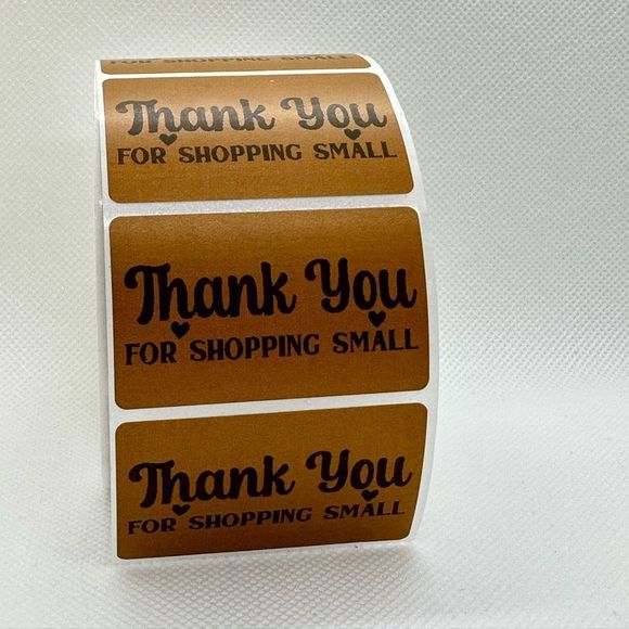 Thank You 2" rectangle Stickers (100) - Picture 9 of 10